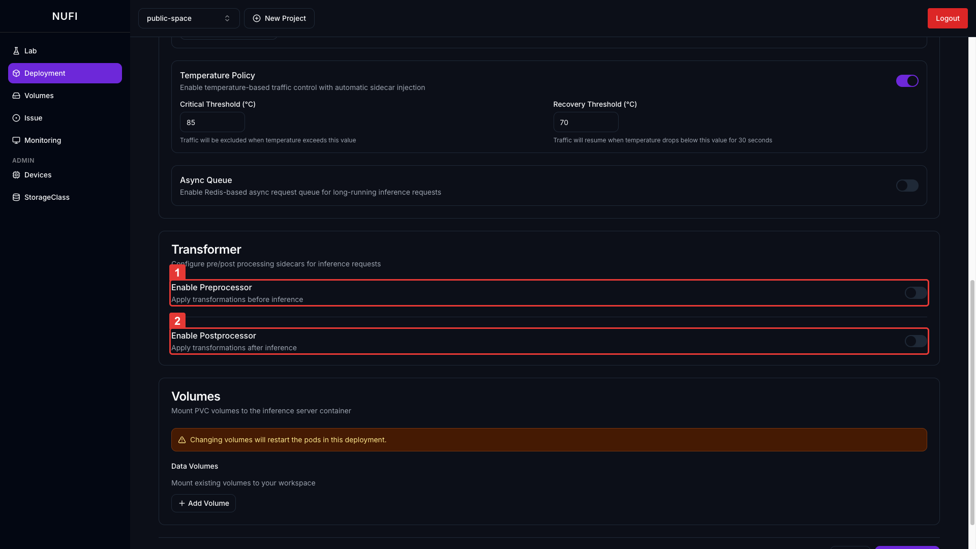 Transformer 기본 설정