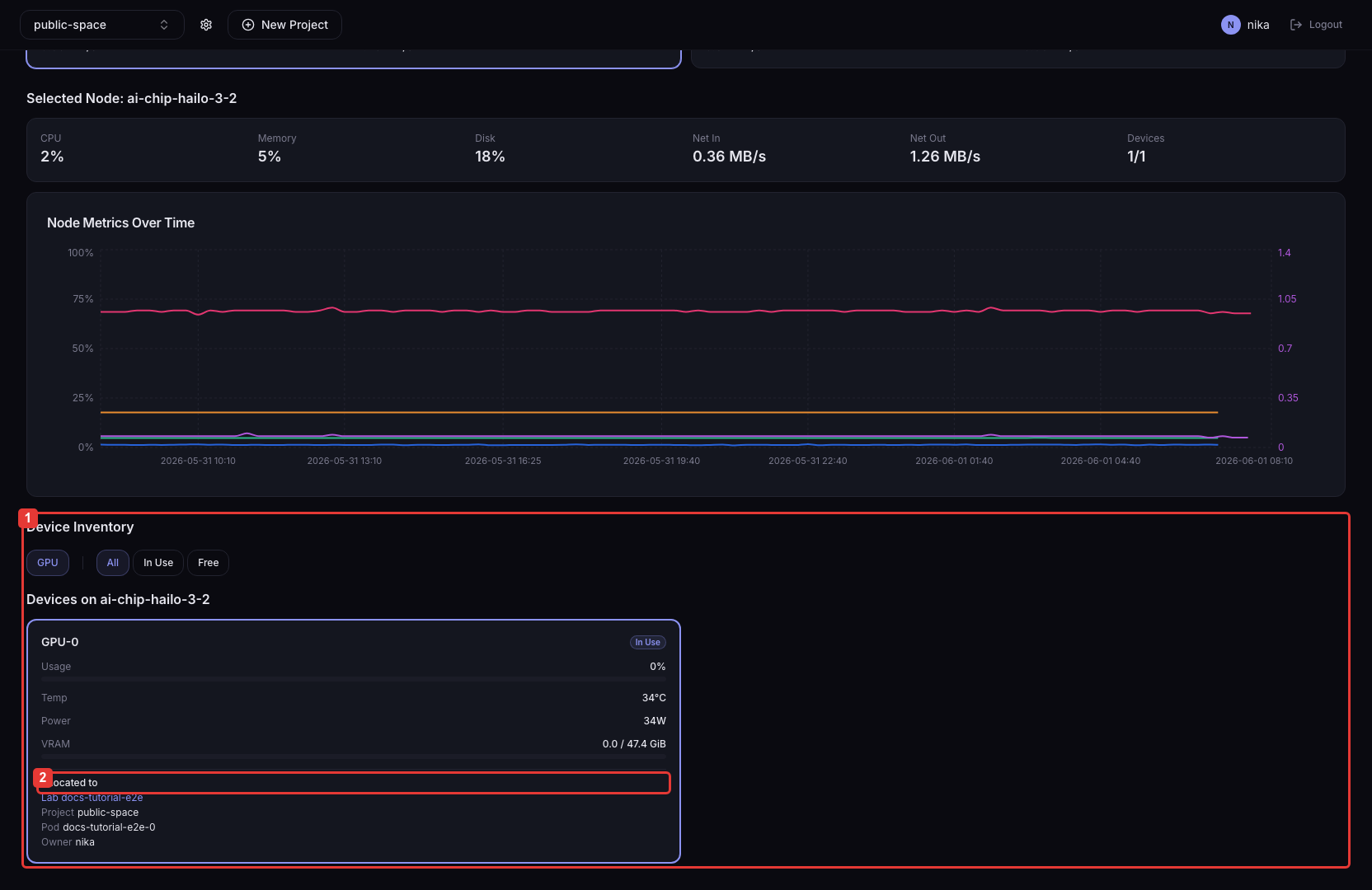 Monitoring — serving metrics
